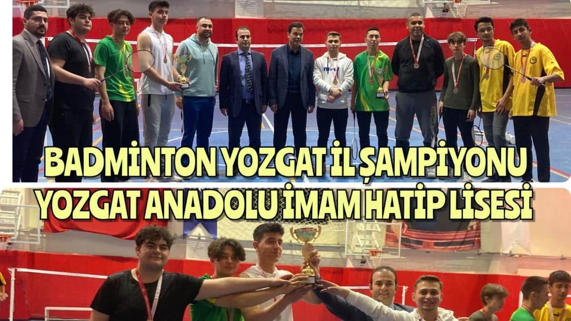 Badminton Yozgat il Şampiyonu Olduk
